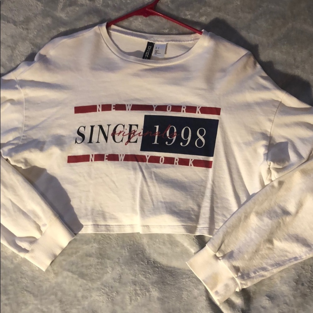 Long sleeve crop top
